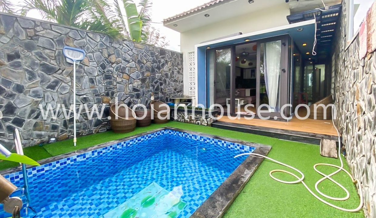 2 Bedroom,2 Bathroom House With Swimming Pool For Rent In The Beach, Tan Thanh, Hoi An (hah564)